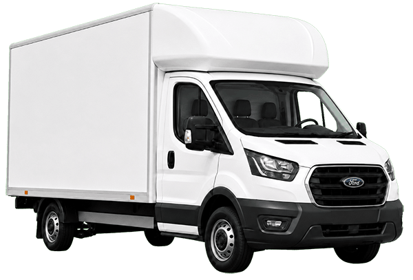 Luton box van parked and ready for hire in Wolverhampton